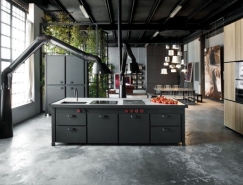 32个工业风格的厨房设计素材中国网精选