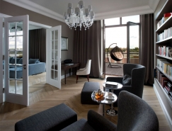 完美古典风格的250平米华沙湖岸顶层公寓普贤居素材网精选