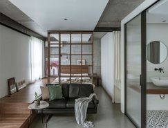 全玻璃隔断的48平米开放式小公寓素材中国网精选