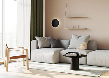 温暖大地色，79平舒适的简约风格公寓设计普贤居素材网精选