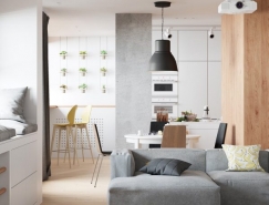 简洁明快的三居室复式公寓设计素材中国网精选