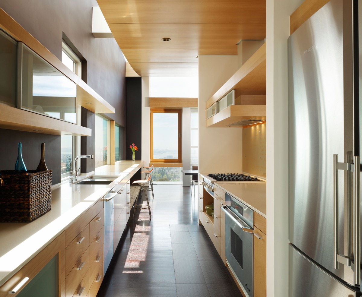 50个漂亮的二字型厨房装修设计