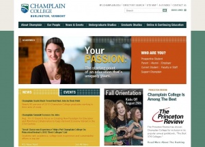 Champlain College 学习网站欣赏