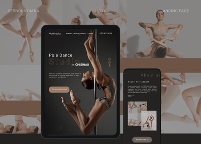 舞蹈学校APP网站页面设计[10P]