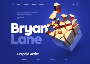 网站设计的3D版