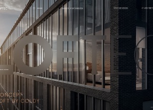 LOFTEC莫斯科建筑房地产技术&视觉高级网站设计 [12P]