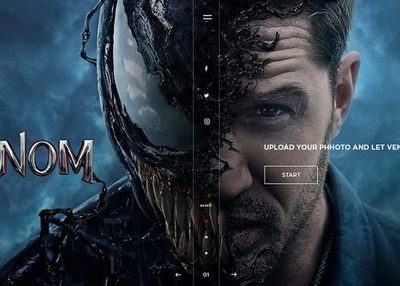 VENOM 2018-漫威电影网站网页设计