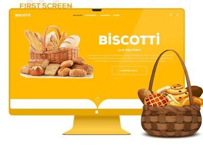 Biscotti Website Design-美食网站设计