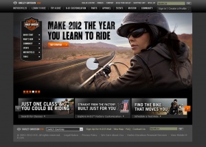 美国Harley-Davidson哈雷戴维森摩托官网网站网页设计欣赏&介绍