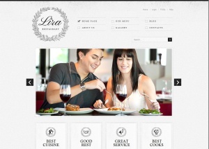 LIVA RESTAURANT简洁白色西餐厅网页设计欣赏