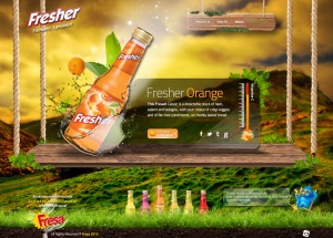 Fresher新鲜人果汁大背景网页设计1920px[3P]