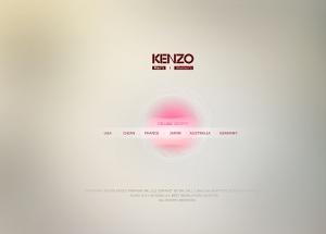 KENZO国外化妆品网页界面作品欣赏