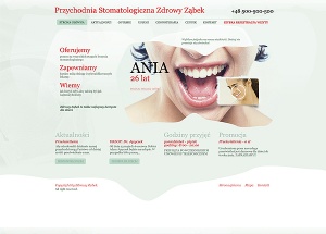 清新的国外口腔护理医疗网站设计
