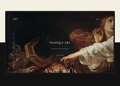 BAROQUE ART艺术网站设计