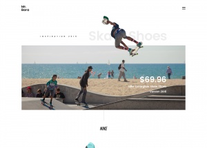 ADIDAS运动鞋官网页面设计