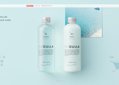 日本MEDULLA护理洗发水！ 网站设计