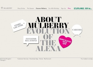 英国Mulberry迈宝瑞品牌介绍及网站欣赏