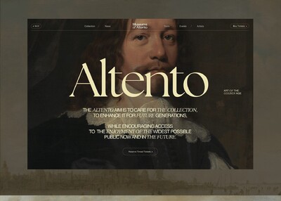 荷兰绘画博物馆线上视觉欣赏网站设计[3P]