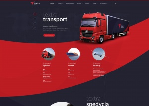 TEXTRA重卡运输集团网页设计