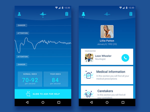 35个医疗APP应用UI设计