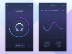30个音乐均衡器UI界面设计16设计网精选