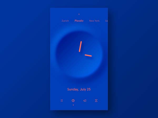 30款时钟和闹钟APP设计