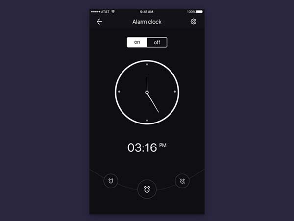 30款时钟和闹钟APP设计
