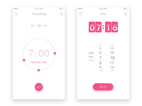 30款时钟和闹钟APP设计
