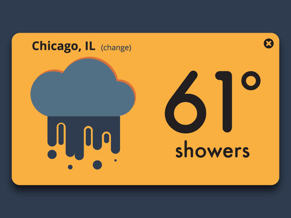 30个天气小部件UI设计作品