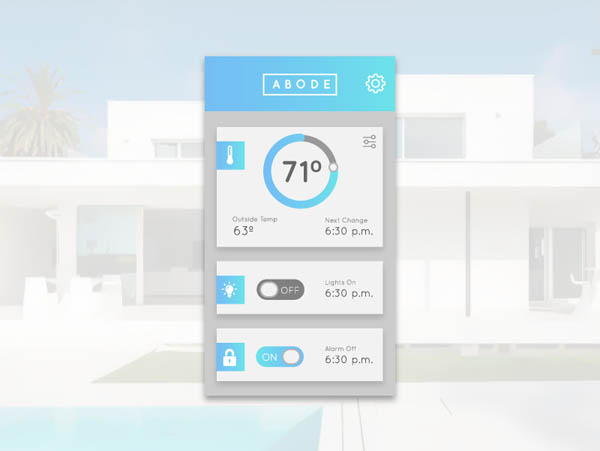 30个天气和气温APP UI设计欣赏