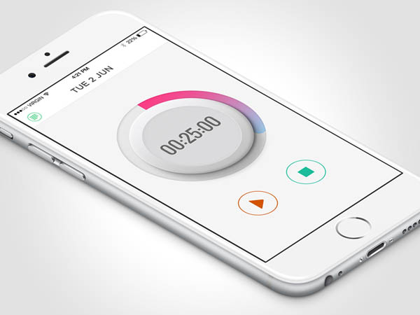 25个秒表APP UI设计作品