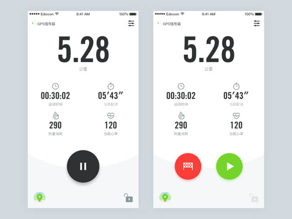 35个跑步APP界面UI设计