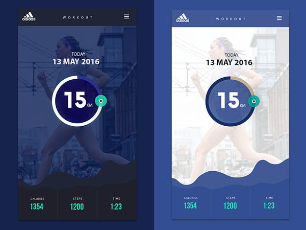 35个跑步APP界面UI设计