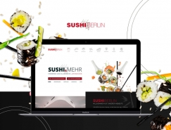 国外极简风格的美食餐厅网页设计16图库网精选