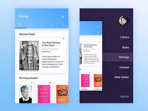30款图书APP界面UI设计