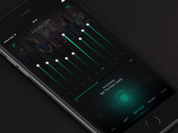 30个音乐均衡器UI界面设计