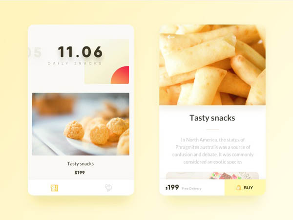 40个美食APP应用UI设计