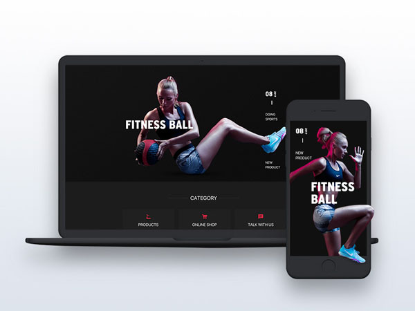 30个健身网站概念设计