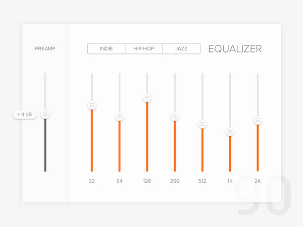 30个音乐均衡器UI界面设计