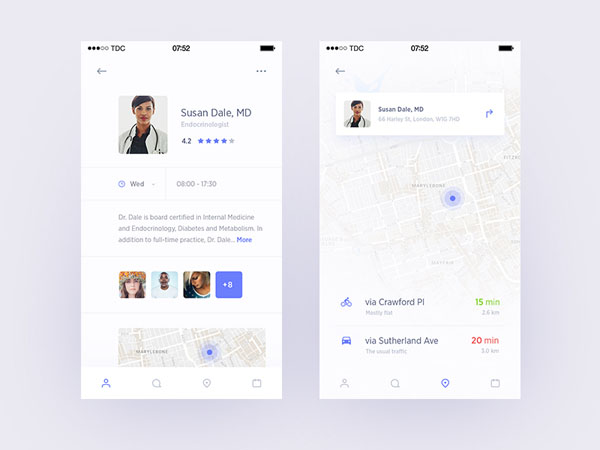 35个医疗APP应用UI设计