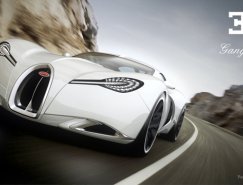 超酷的布加迪Bugatti Gangloff Concept复古概念超级跑车设计普贤居素材网精选