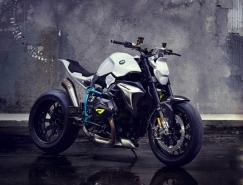 充满未来感的宝马Concept Roadster概念摩托车普贤居素材网精选