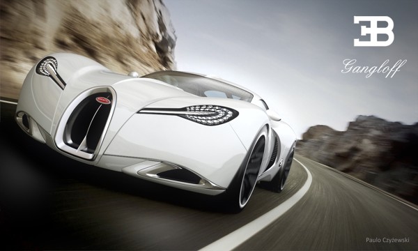 超酷的布加迪Bugatti Gangloff Concept复古概念超级跑车设计