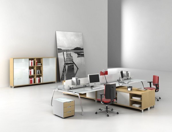 8款典雅实用的组合办公桌设计