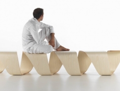 DNA螺旋概念长椅设计素材中国网精选