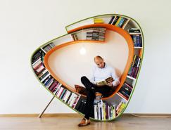 创意多功能的Bookworm书架16设计网精选