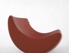 舒适极简的Lobule摇摆椅素材中国网精选