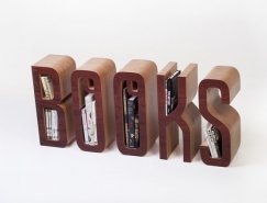 Matt Innes:＂BOOKS＂字形书架16设计网精选