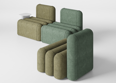 Puffa 胶囊状模块化沙发设计普贤居素材网精选