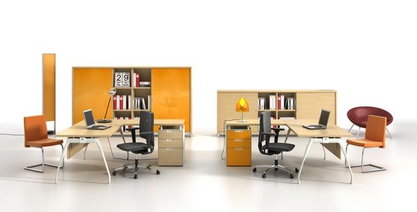 8款典雅实用的组合办公桌设计